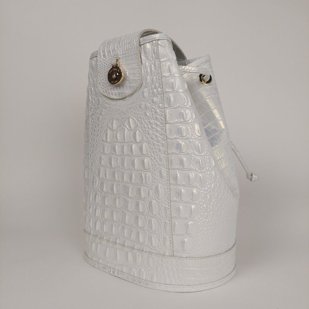 SOLD BRAHMIN Allie Shell White Melbourne Slingback Bag & Cheryl Cardholder SET - Picture 9 of 16